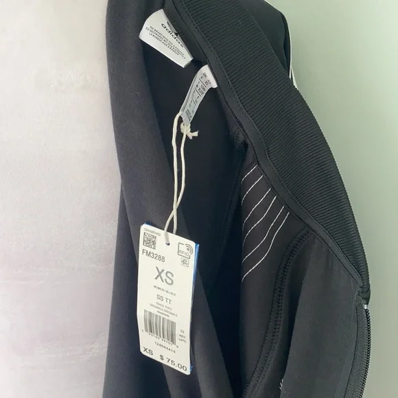 NWT Adidas track tops zip up black white jacket - Picture 3 of 3